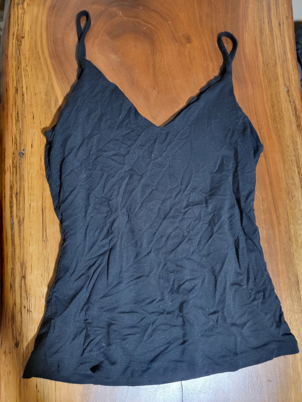 Black V-Neck Spaghetti Strap Camisole